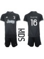 Juventus Weston McKennie #16 Ausweichtrikot für Kinder 2023-24 Kurzarm (+ Kurze Hosen)